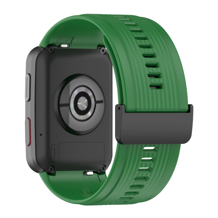 For Huawei Watch D Solid Color Silicone Watch Band with Buckle