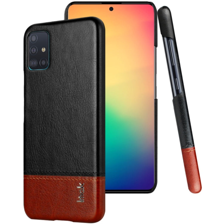 For Galaxy A51 IMAK Ruiyi Series Concise Slim PU + PC Protective Case