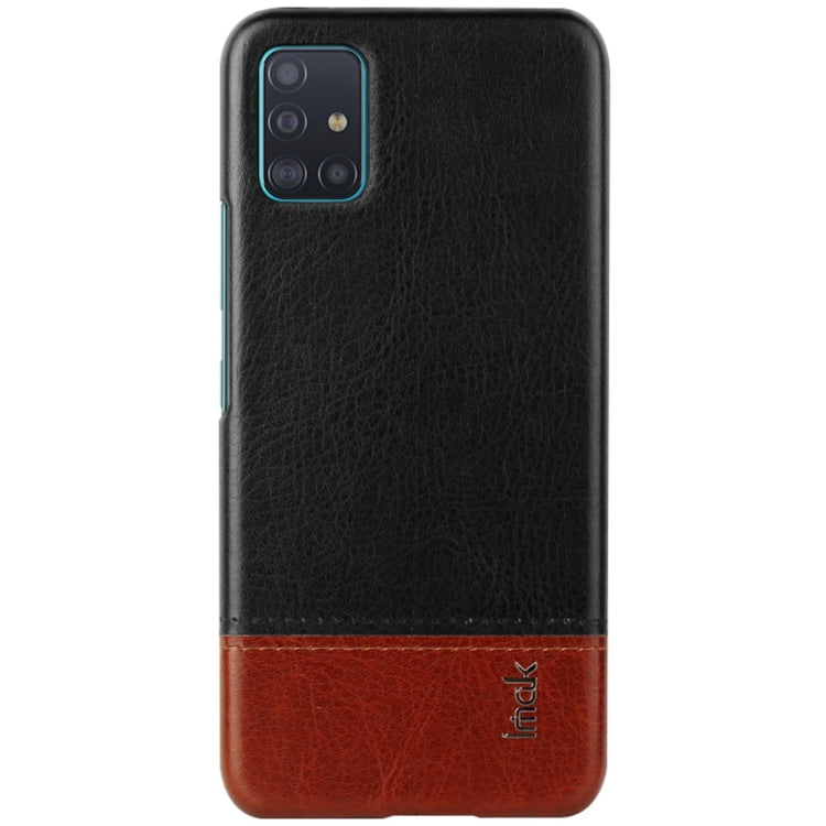 For Galaxy A51 IMAK Ruiyi Series Concise Slim PU + PC Protective Case