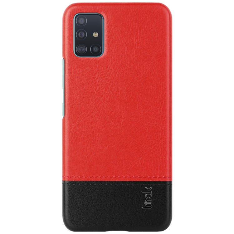 For Galaxy A51 IMAK Ruiyi Series Concise Slim PU + PC Protective Case