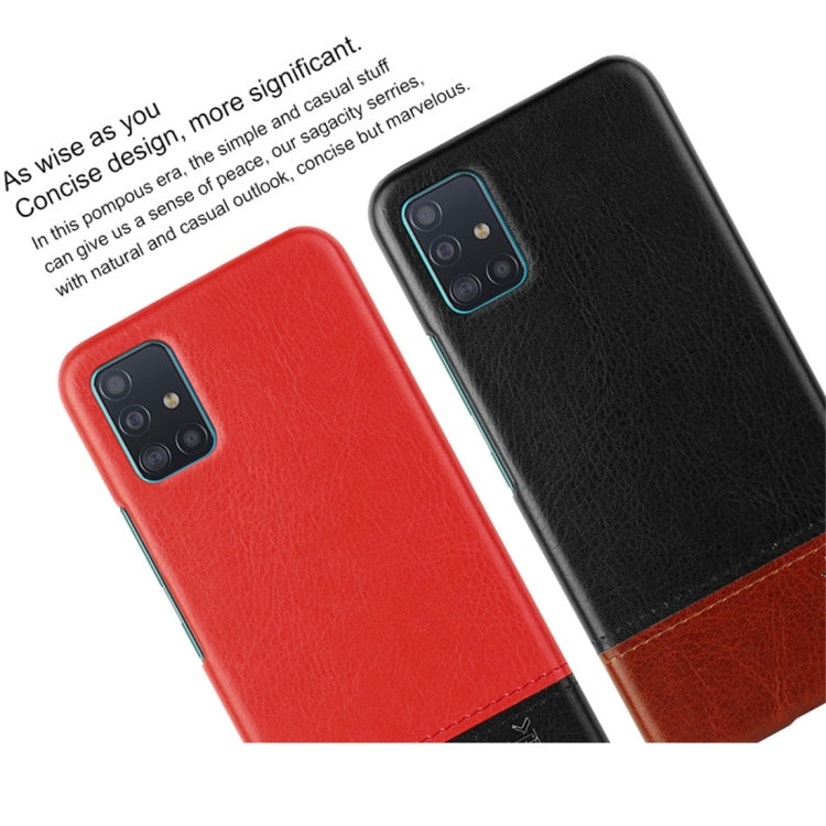 For Galaxy A51 IMAK Ruiyi Series Concise Slim PU + PC Protective Case