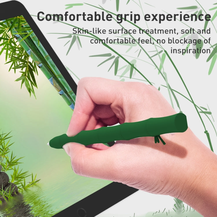 Bamboo Liquid Silicone Gel Stylus Pen Protective Case For Apple Pencil 2