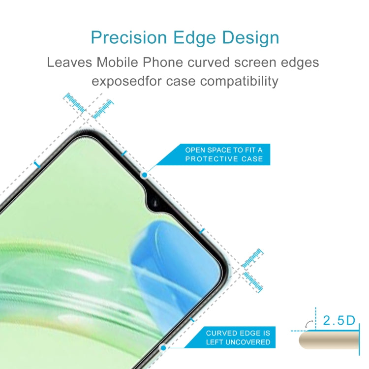 0.26mm 9H 2.5D Tempered Glass Film For OPPO Realme C30 / C30s