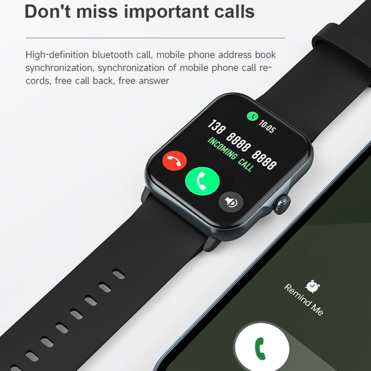 NK19 1.69 inch Screen Smart Watch, Support Bluetooth Calls, Heart Rate Monitoring, Sleep Monitoring(Tarnish)