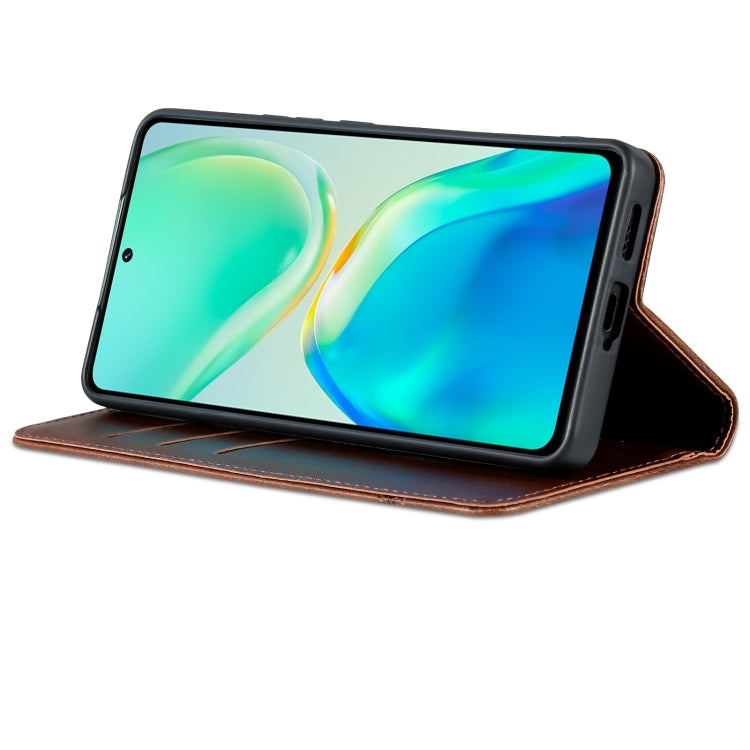 For vivo S15 AZNS Magnetic Calf Texture Leather Phone Case