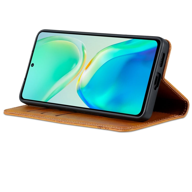 For vivo S15 AZNS Magnetic Calf Texture Leather Phone Case