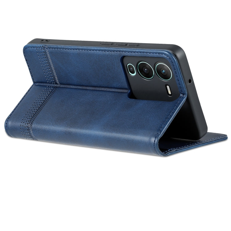 For vivo S15 AZNS Magnetic Calf Texture Leather Phone Case