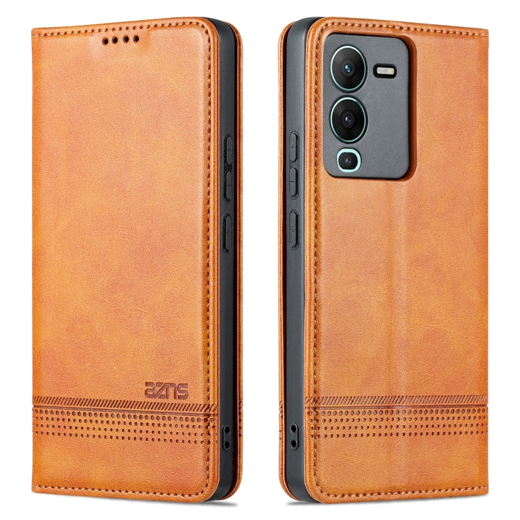 For vivo S15 Pro AZNS Magnetic Calf Texture Leather Phone Case