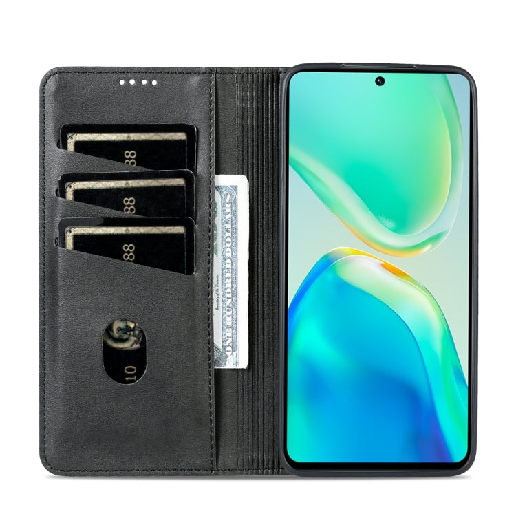 For vivo S15 Pro AZNS Magnetic Calf Texture Leather Phone Case