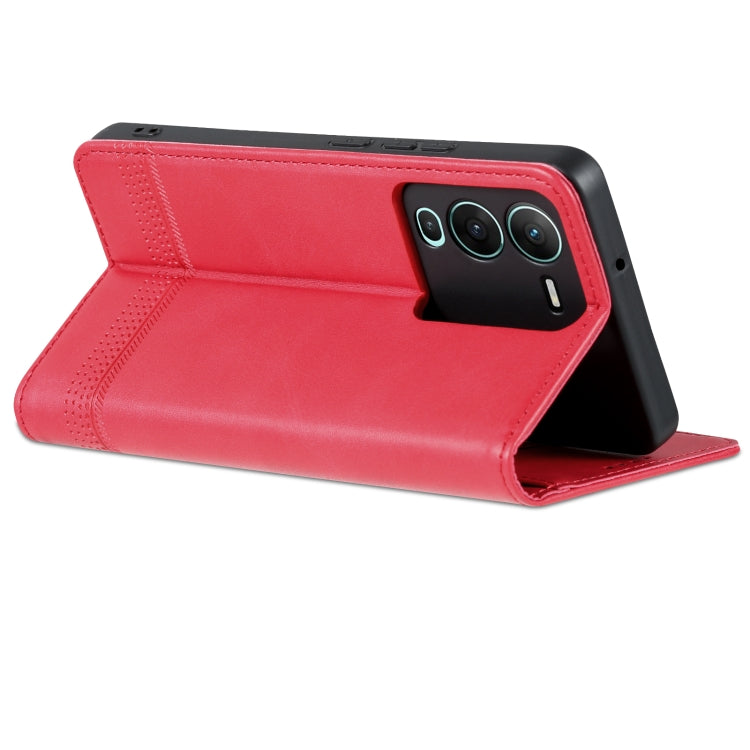 For vivo S15 Pro AZNS Magnetic Calf Texture Leather Phone Case