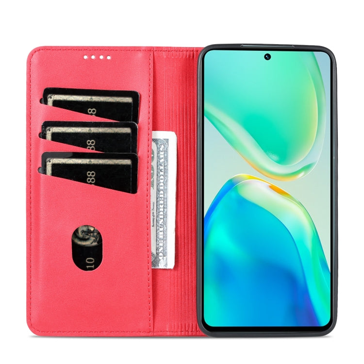 For vivo S15 Pro AZNS Magnetic Calf Texture Leather Phone Case