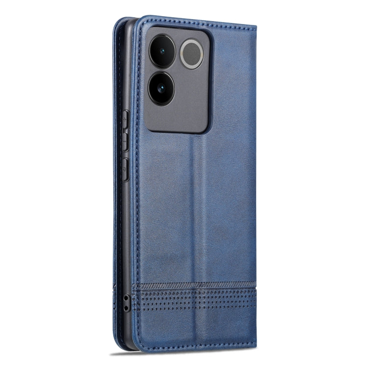 For vivo S17e AZNS Magnetic Calf Texture Leather Phone Case