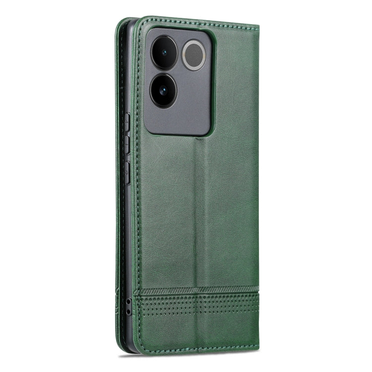 For vivo S17e AZNS Magnetic Calf Texture Leather Phone Case