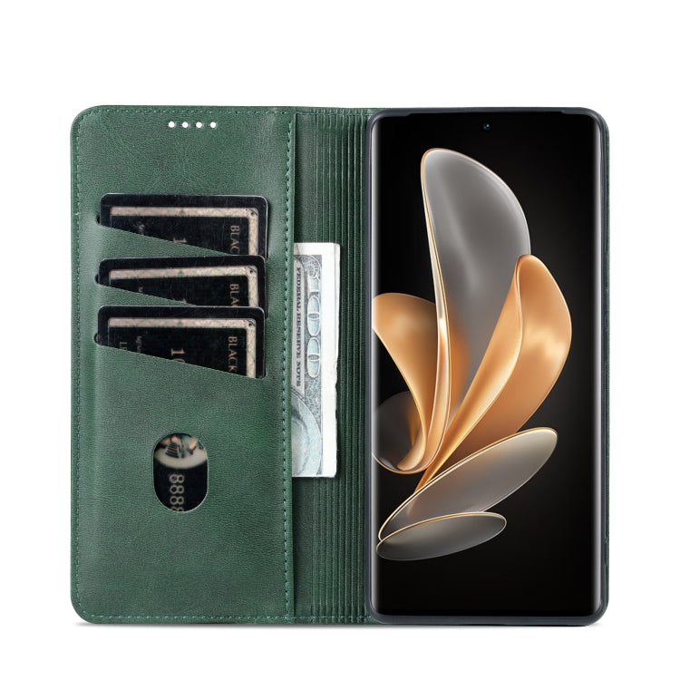 For vivo S17e AZNS Magnetic Calf Texture Leather Phone Case