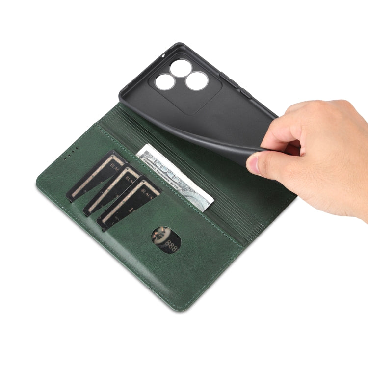 For vivo S17e AZNS Magnetic Calf Texture Leather Phone Case