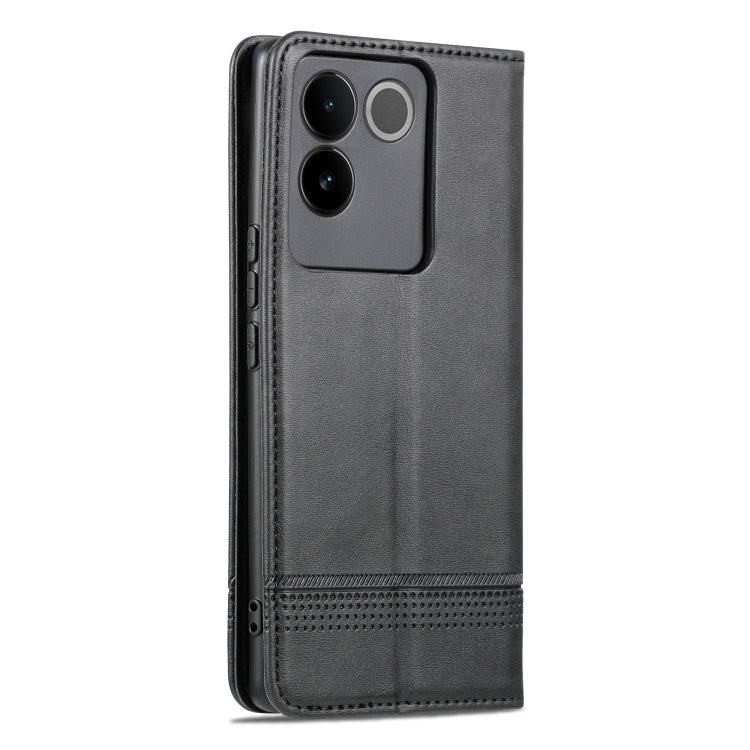 For vivo S17e AZNS Magnetic Calf Texture Leather Phone Case