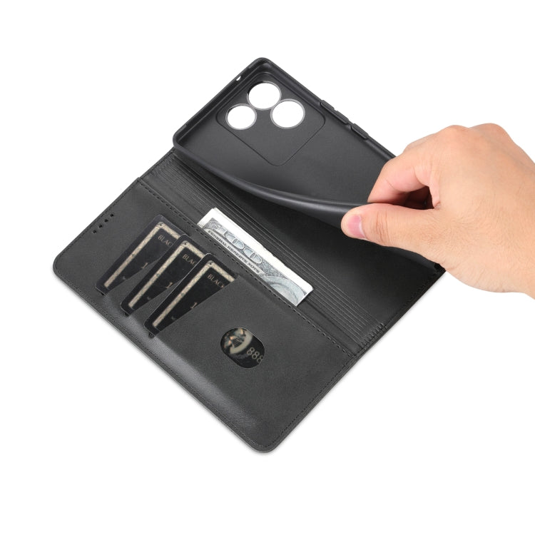 For vivo S17e AZNS Magnetic Calf Texture Leather Phone Case