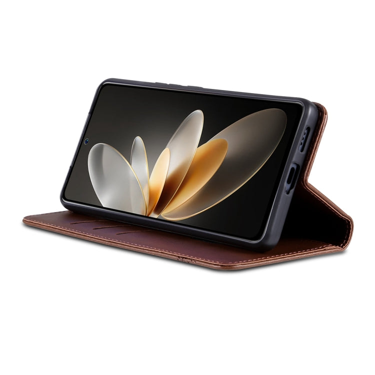 For vivo S17 AZNS Magnetic Calf Texture Leather Phone Case