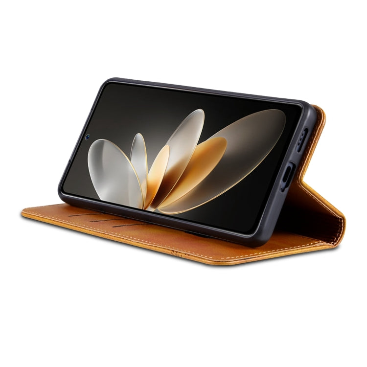 For vivo S17 AZNS Magnetic Calf Texture Leather Phone Case