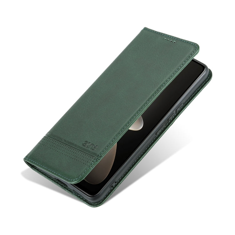 For vivo S17 AZNS Magnetic Calf Texture Leather Phone Case