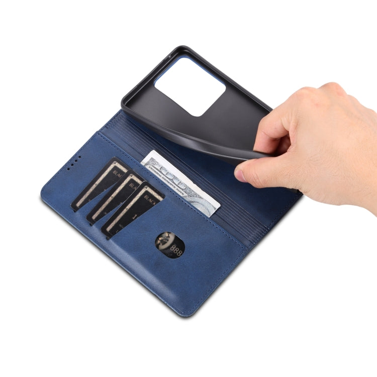 For vivo S17 Pro AZNS Magnetic Calf Texture Leather Phone Case