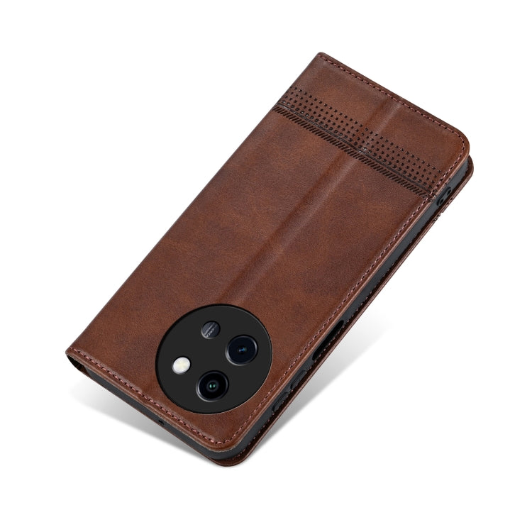 For vivo Y200i 5G/Y38/T3x AZNS Magnetic Calf Texture Leather Phone Case