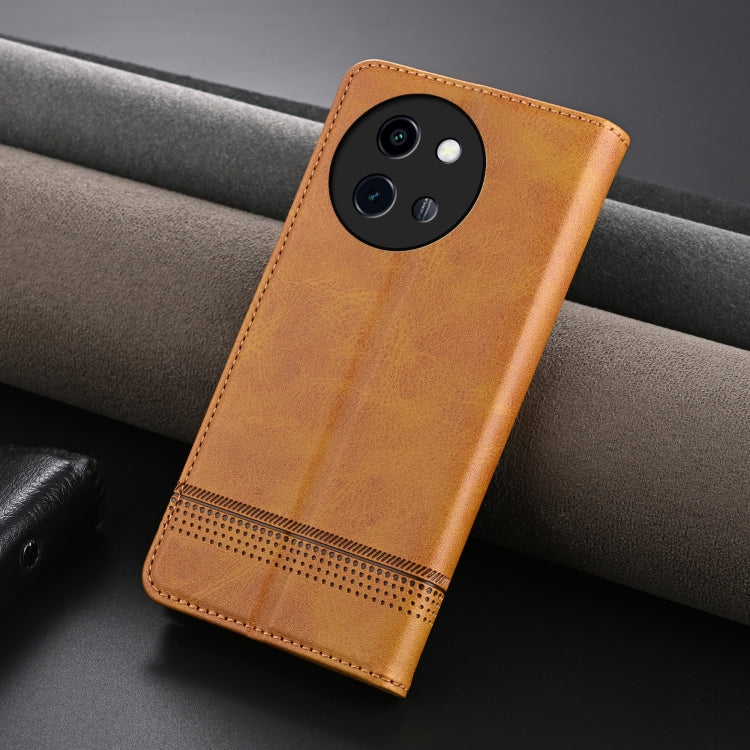 For vivo Y200i 5G/Y38/T3x AZNS Magnetic Calf Texture Leather Phone Case