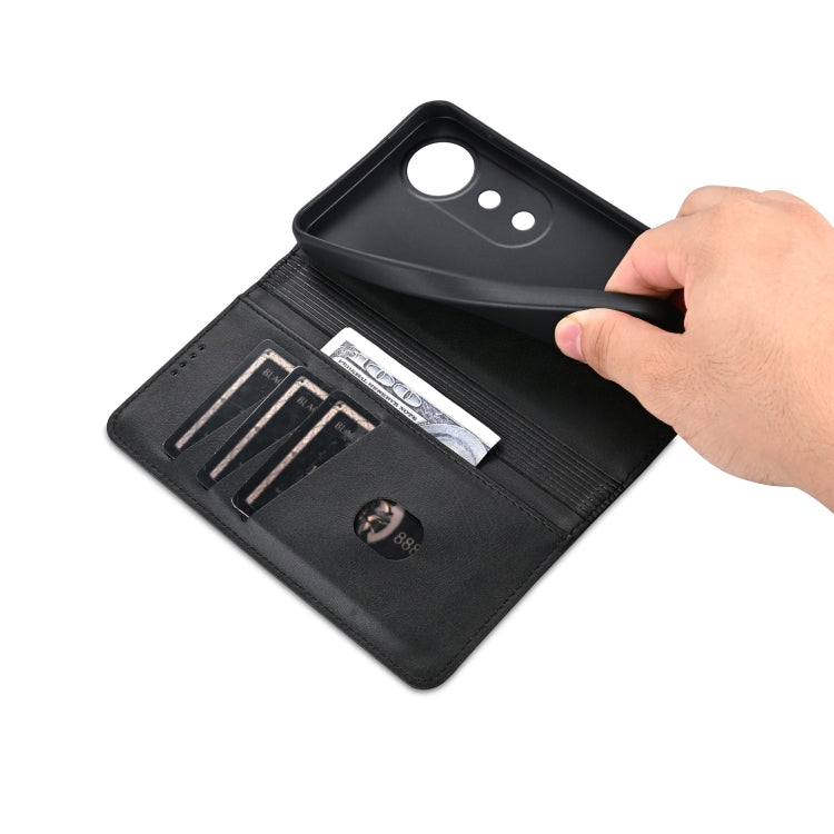 For vivo S19 Pro AZNS Magnetic Calf Texture Leather Phone Case