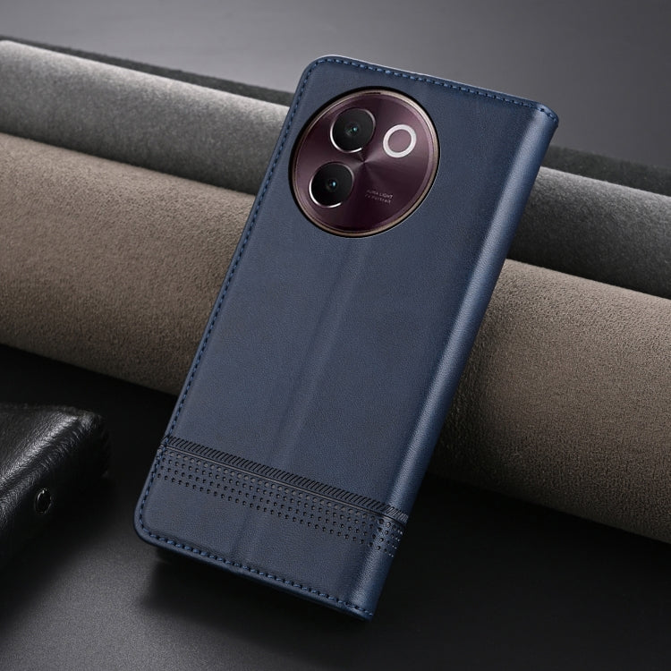 For vivo V30e AZNS Magnetic Calf Texture Leather Phone Case
