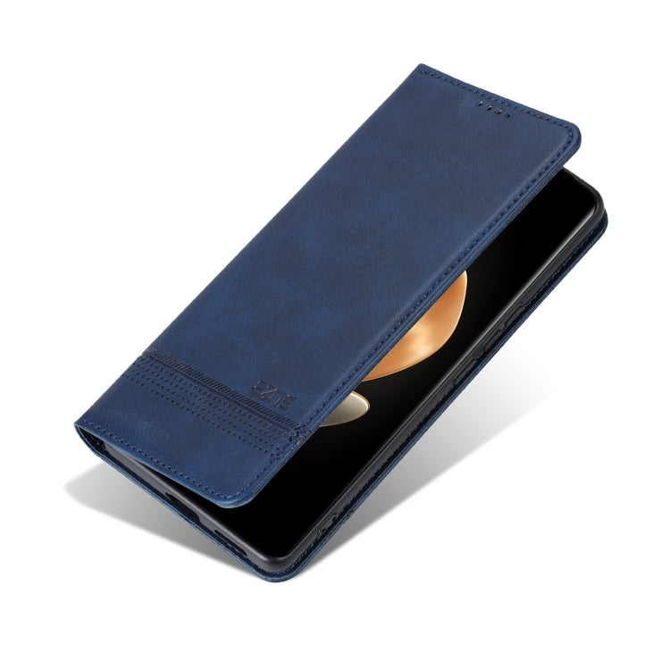 For vivo V30e AZNS Magnetic Calf Texture Leather Phone Case