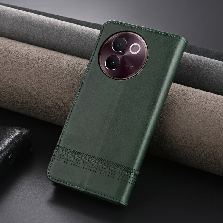 For vivo V30e AZNS Magnetic Calf Texture Leather Phone Case