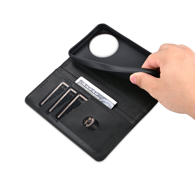For vivo V30e AZNS Magnetic Calf Texture Leather Phone Case