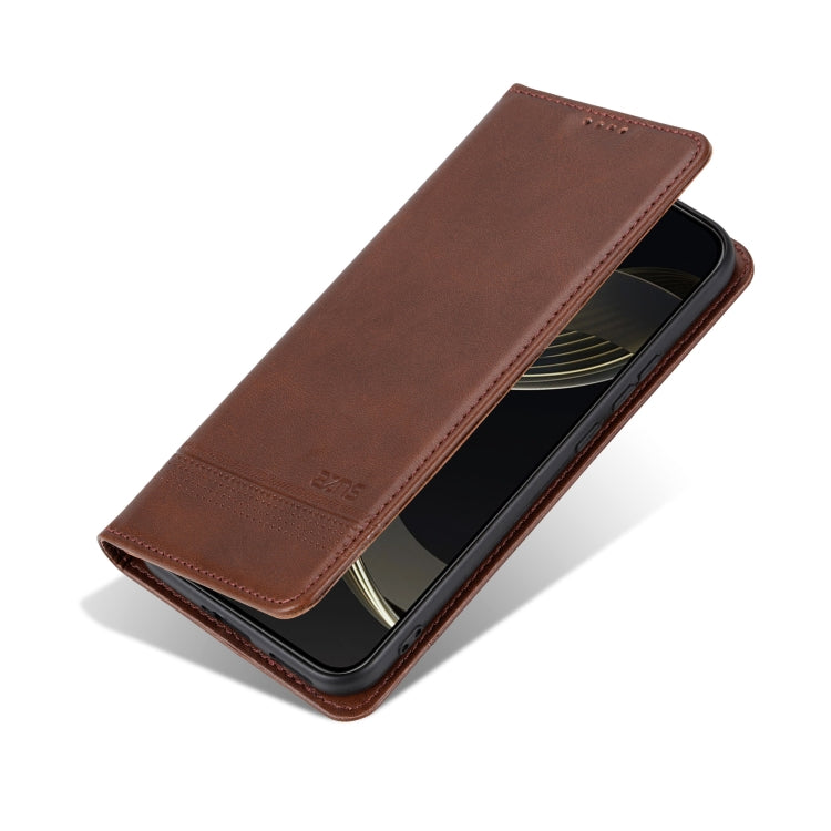 For vivo X100s AZNS Magnetic Calf Texture Leather Phone Case