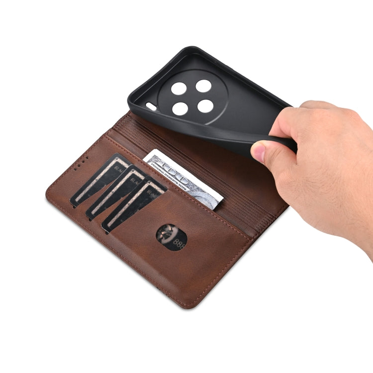 For vivo X100s AZNS Magnetic Calf Texture Leather Phone Case