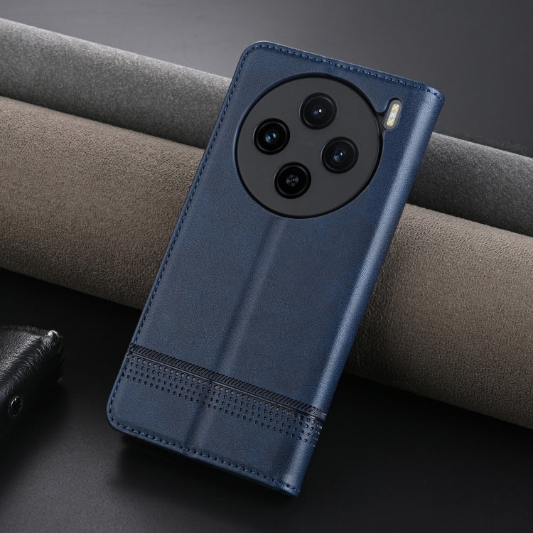 For vivo X100s AZNS Magnetic Calf Texture Leather Phone Case