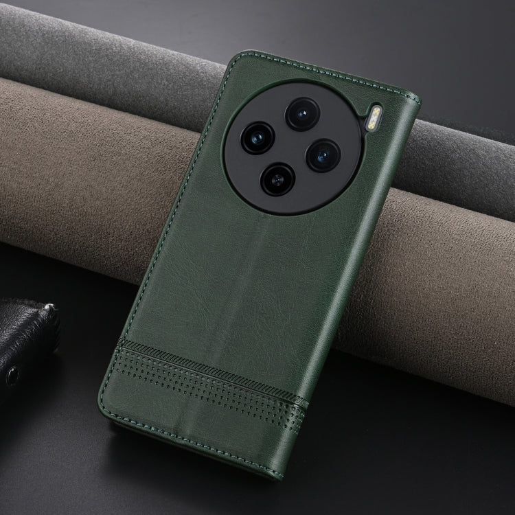For vivo X100s AZNS Magnetic Calf Texture Leather Phone Case