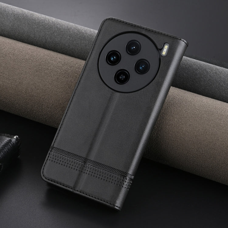 For vivo X100s AZNS Magnetic Calf Texture Leather Phone Case