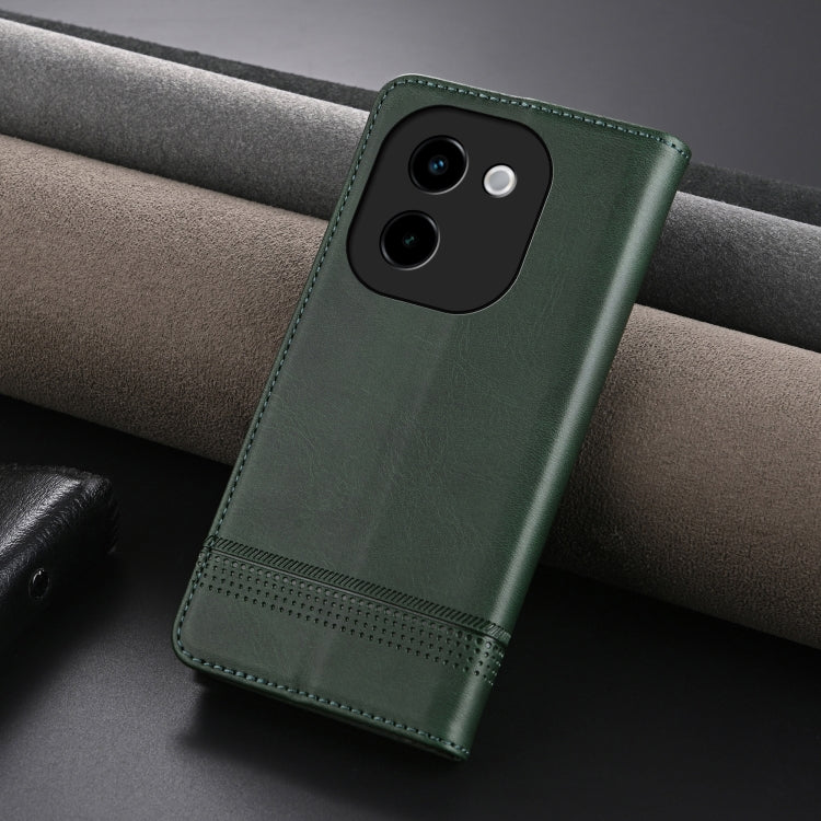 For vivo Y200 5G AZNS Magnetic Calf Texture Leather Phone Case