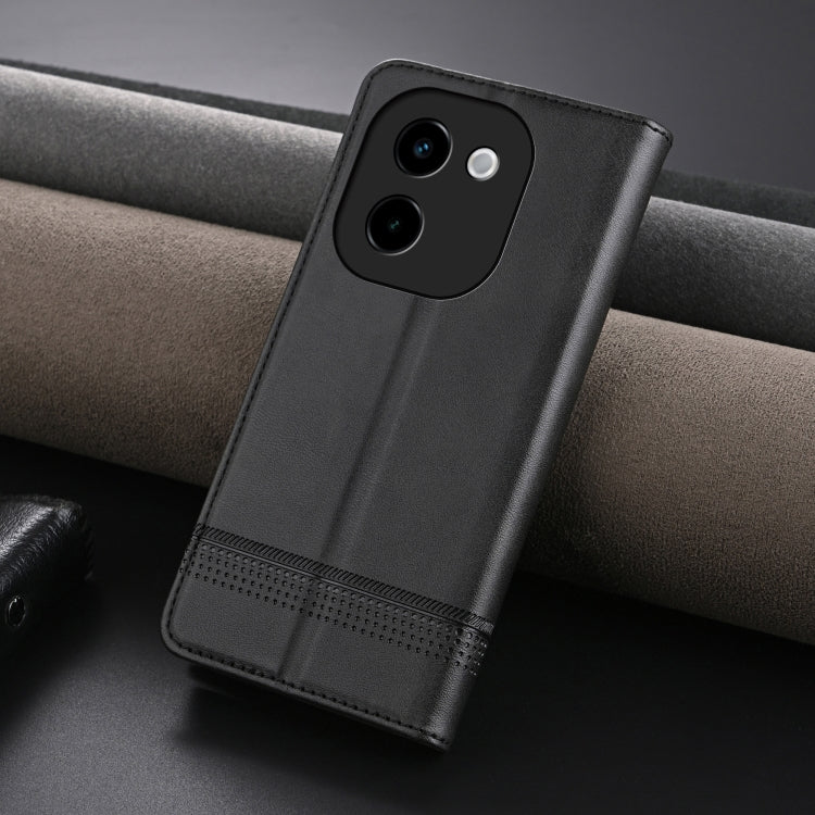 For vivo Y200 5G AZNS Magnetic Calf Texture Leather Phone Case