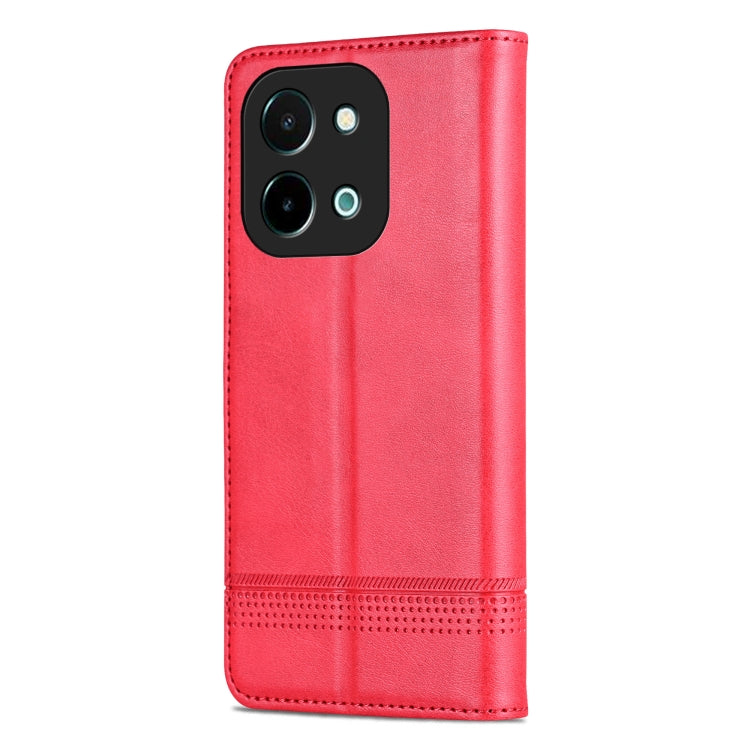 For vivo Y28 4G AZNS Magnetic Calf Texture Leather Phone Case