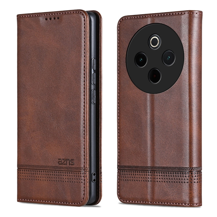 For vivo Y300 Pro AZNS Magnetic Calf Texture Leather Phone Case