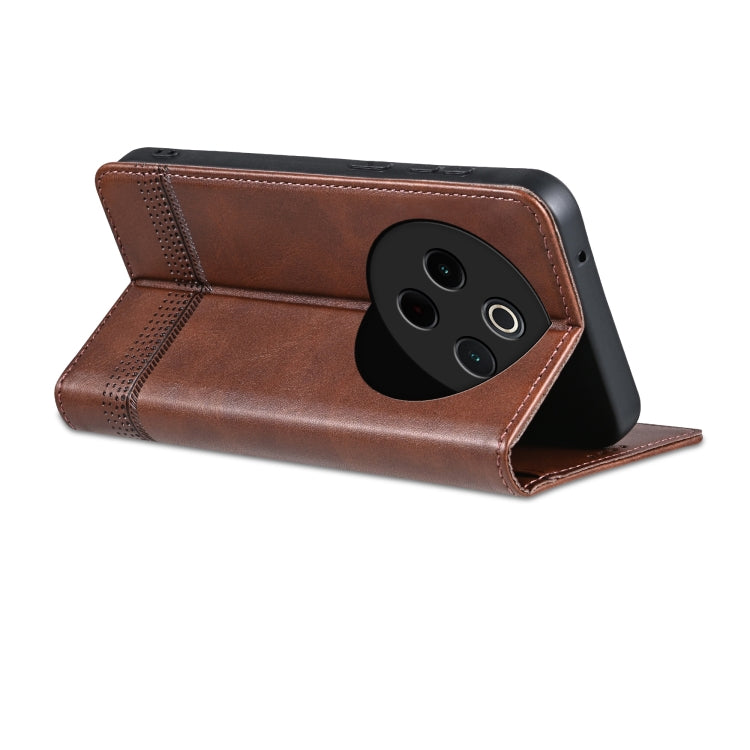 For vivo Y300 Pro AZNS Magnetic Calf Texture Leather Phone Case