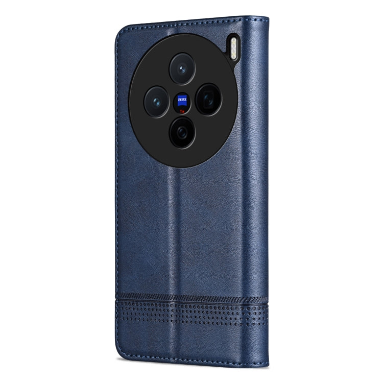 For vivo X200 AZNS Magnetic Calf Texture Leather Phone Case