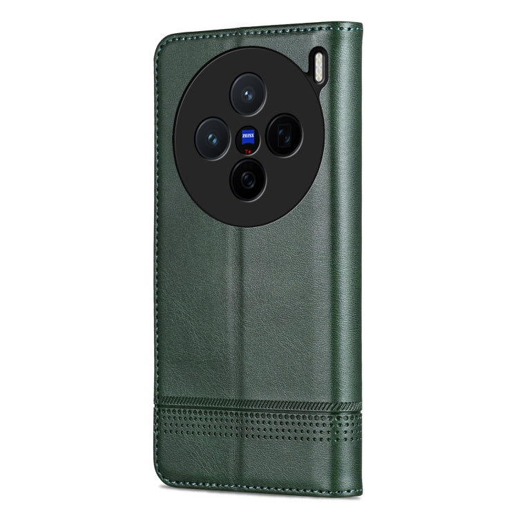 For vivo X200 AZNS Magnetic Calf Texture Leather Phone Case
