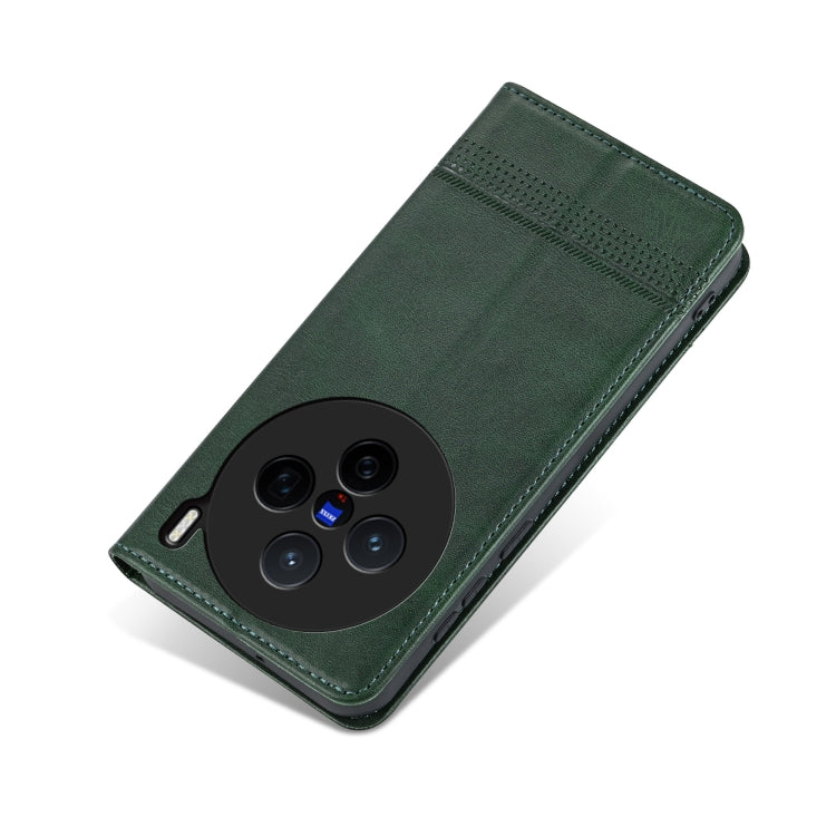 For vivo X200 AZNS Magnetic Calf Texture Leather Phone Case
