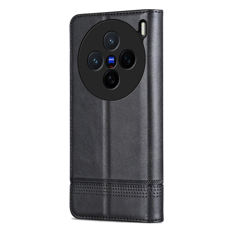 For vivo X200 AZNS Magnetic Calf Texture Leather Phone Case