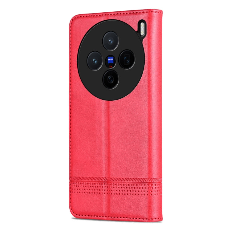 For vivo X200 AZNS Magnetic Calf Texture Leather Phone Case