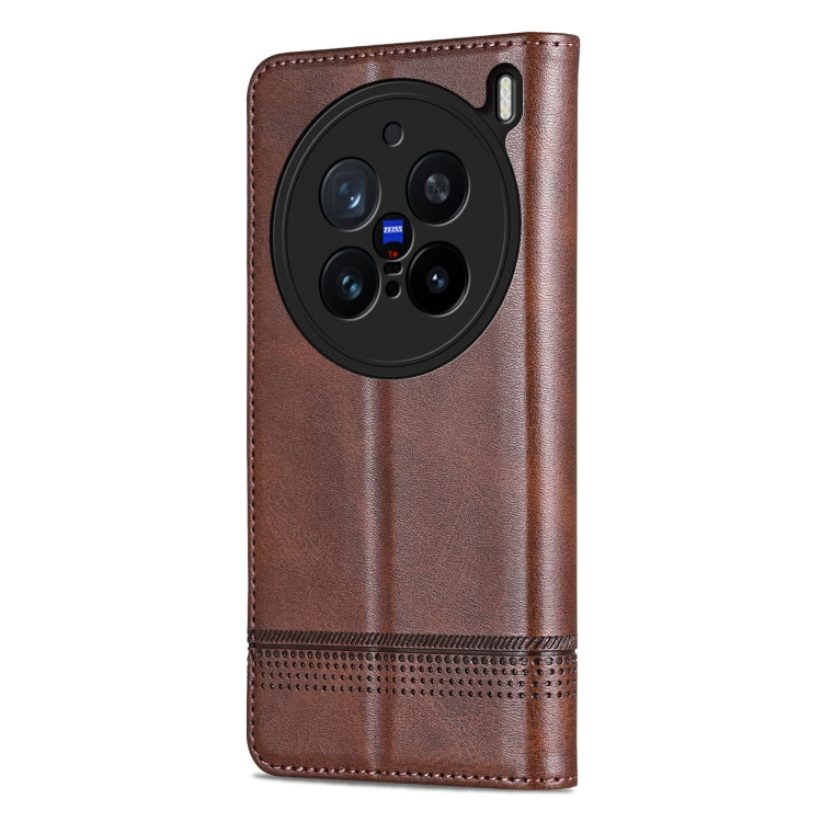 For vivo X200 Pro AZNS Magnetic Calf Texture Leather Phone Case