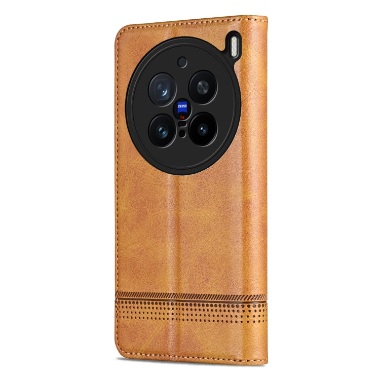 For vivo X200 Pro AZNS Magnetic Calf Texture Leather Phone Case