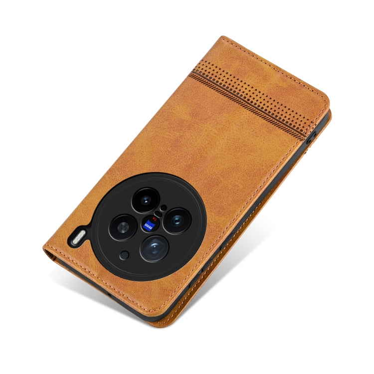 For vivo X200 Pro AZNS Magnetic Calf Texture Leather Phone Case